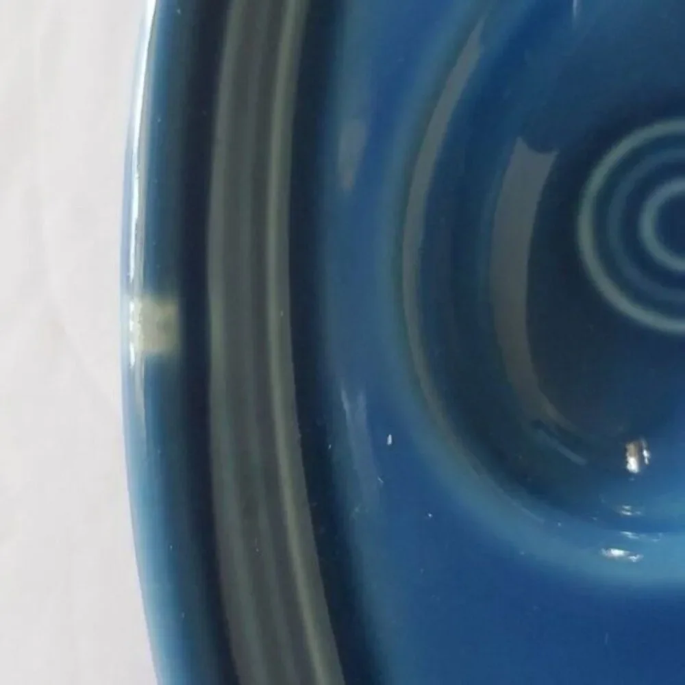 Festaware Fiesta 12 Deviled Egg Plater Plate Tray Blue Lapis Ceramic